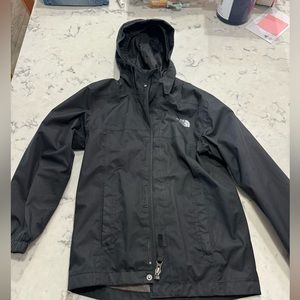 North Face Rain Jacket Boys Black XS